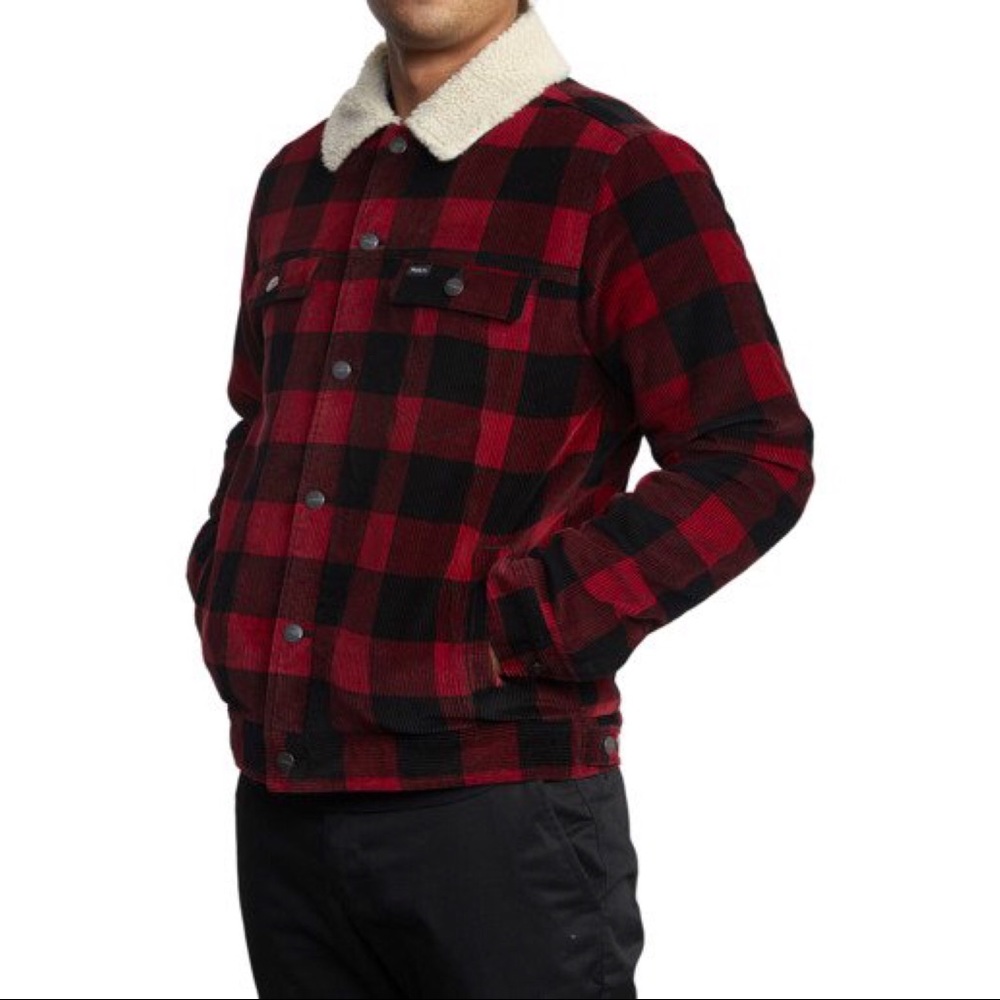 NWT RVCA Waylon Corduroy Trucker Jacket